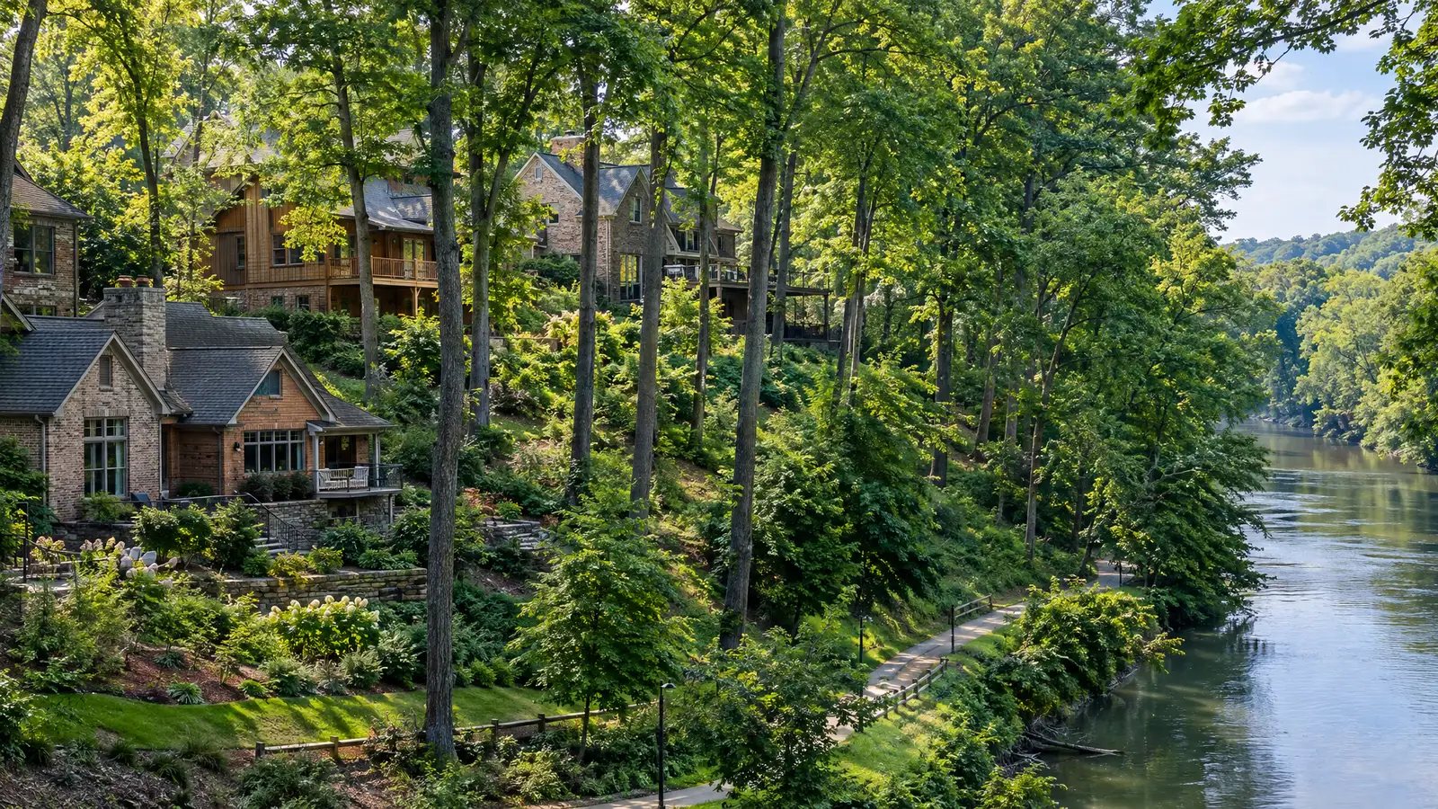 A neighborhood scene from Chattanooga, TN