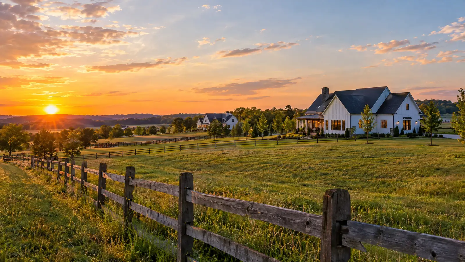 A neighborhood scene from Chickamauga, GA