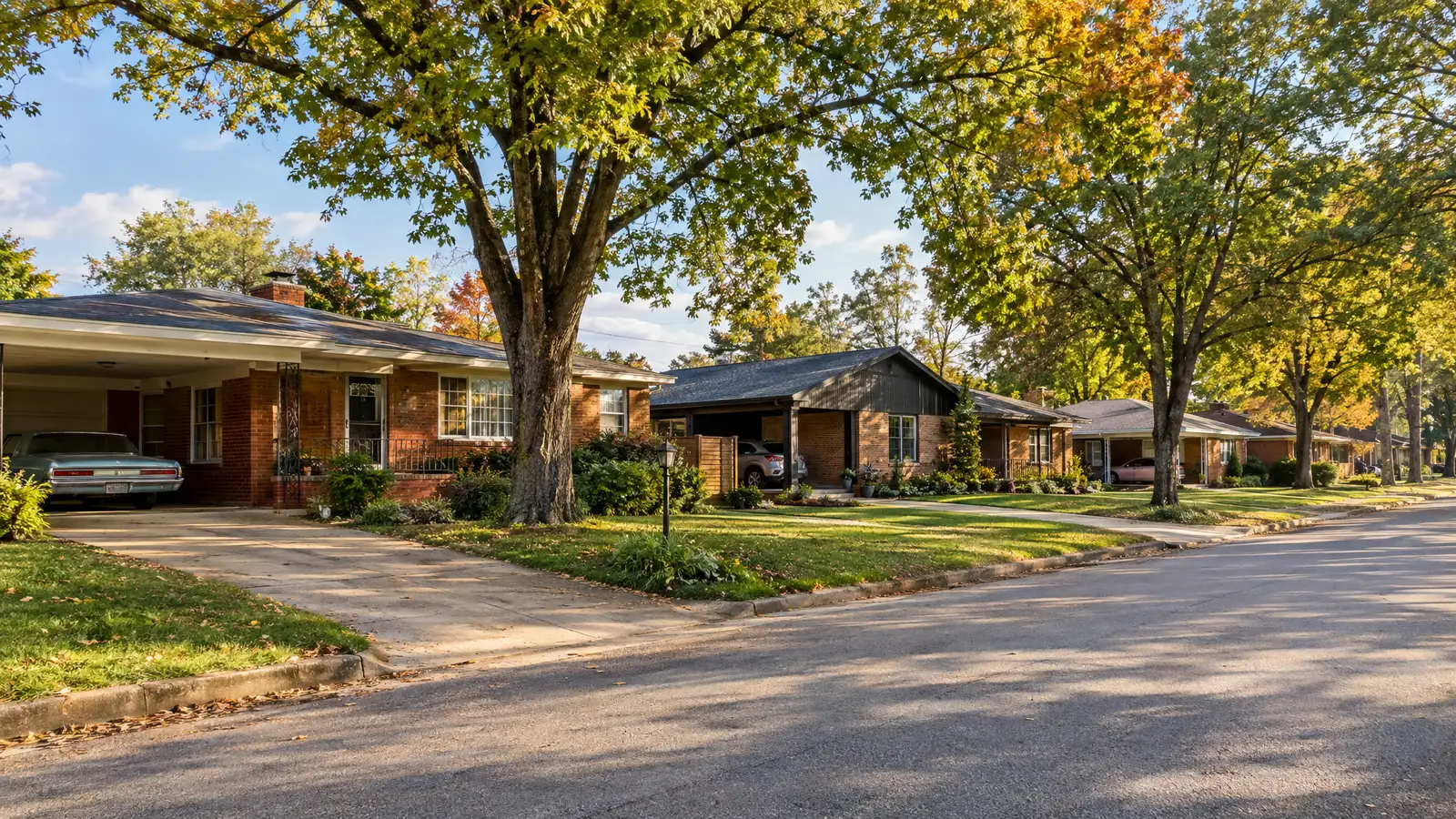 A neighborhood scene from East Ridge, TN