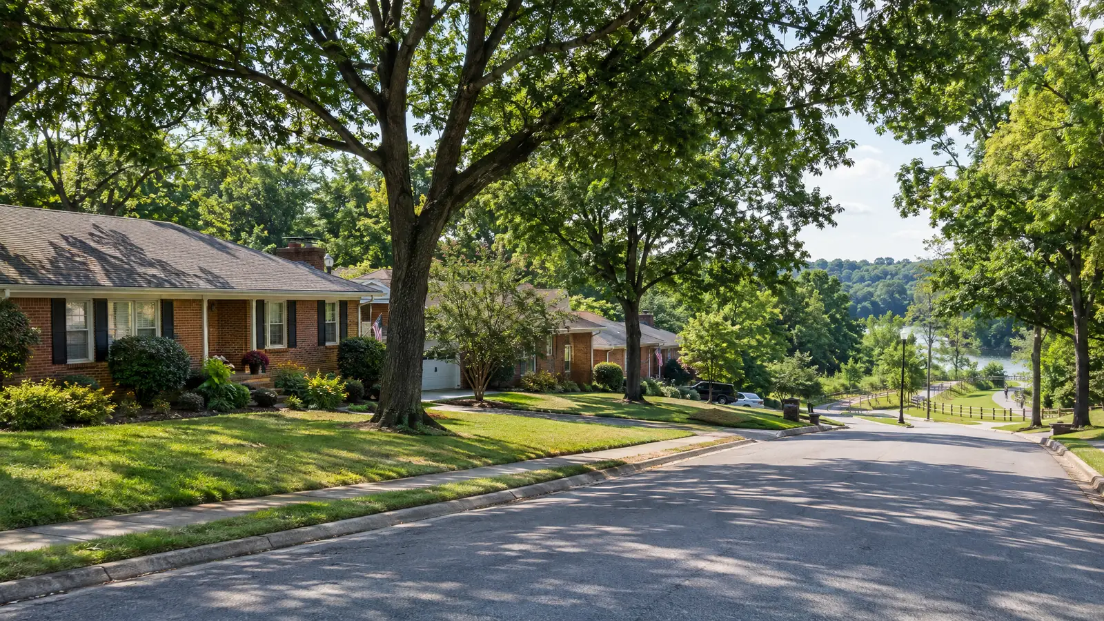 A neighborhood scene from Fort Oglethorpe, GA