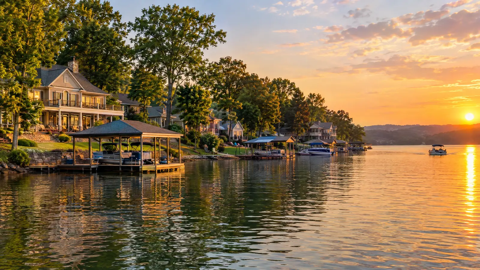 A neighborhood scene from Hixson, TN