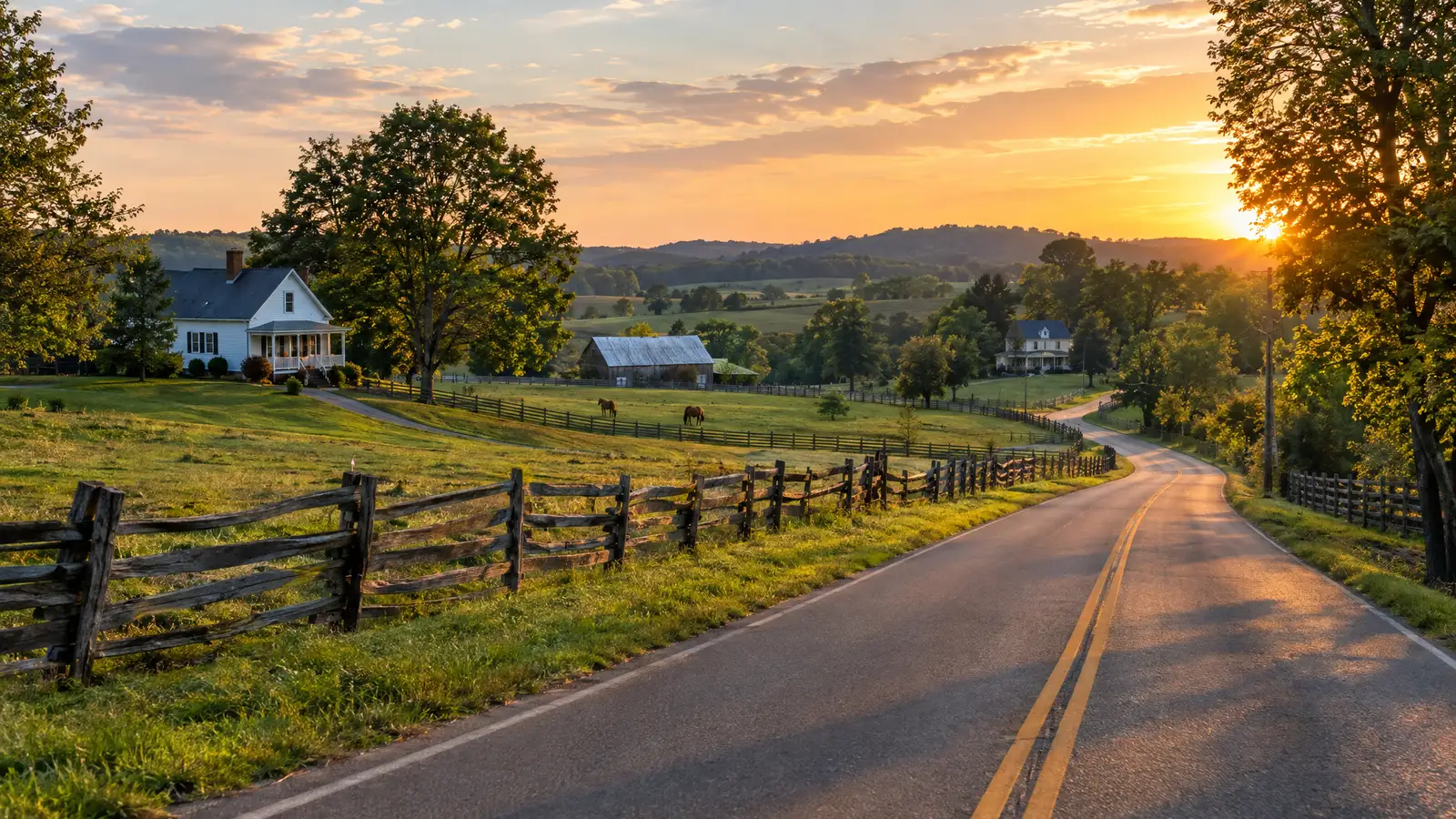 A neighborhood scene from LaFayette, GA