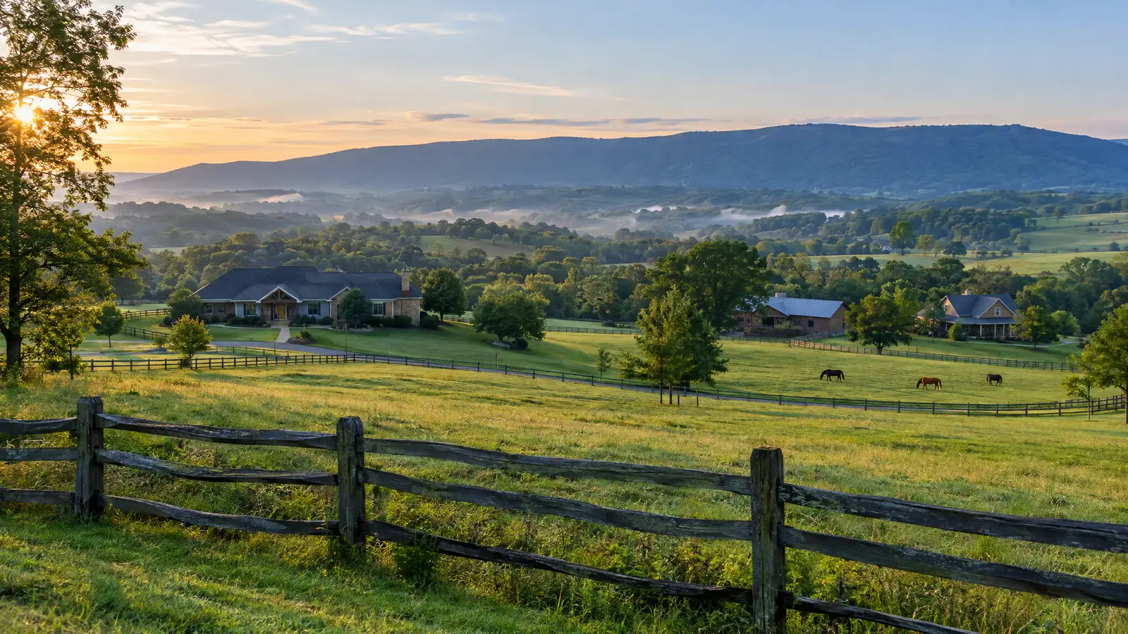 A neighborhood scene from Mountain View, TN