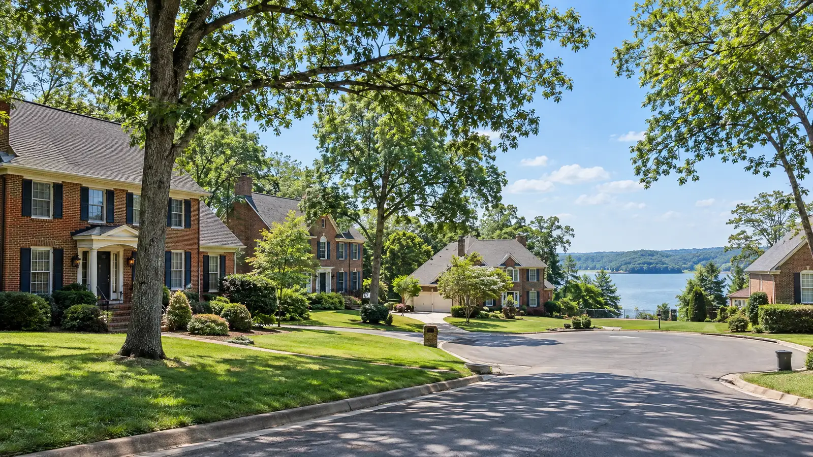 A neighborhood scene from Ringgold, GA