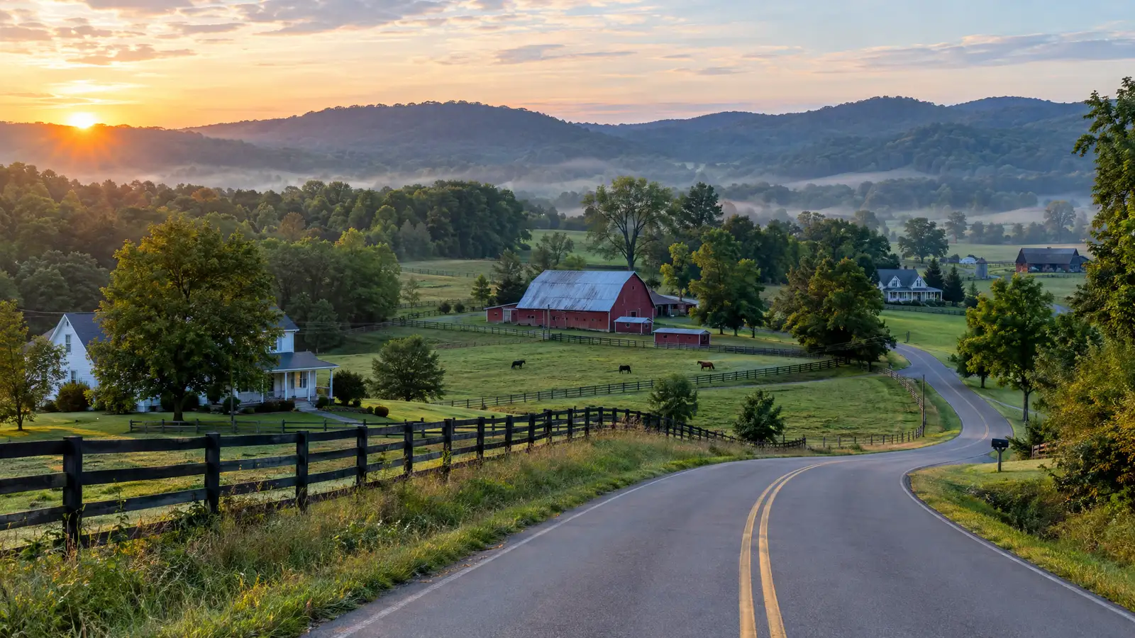 A neighborhood scene from Sale Creek, TN